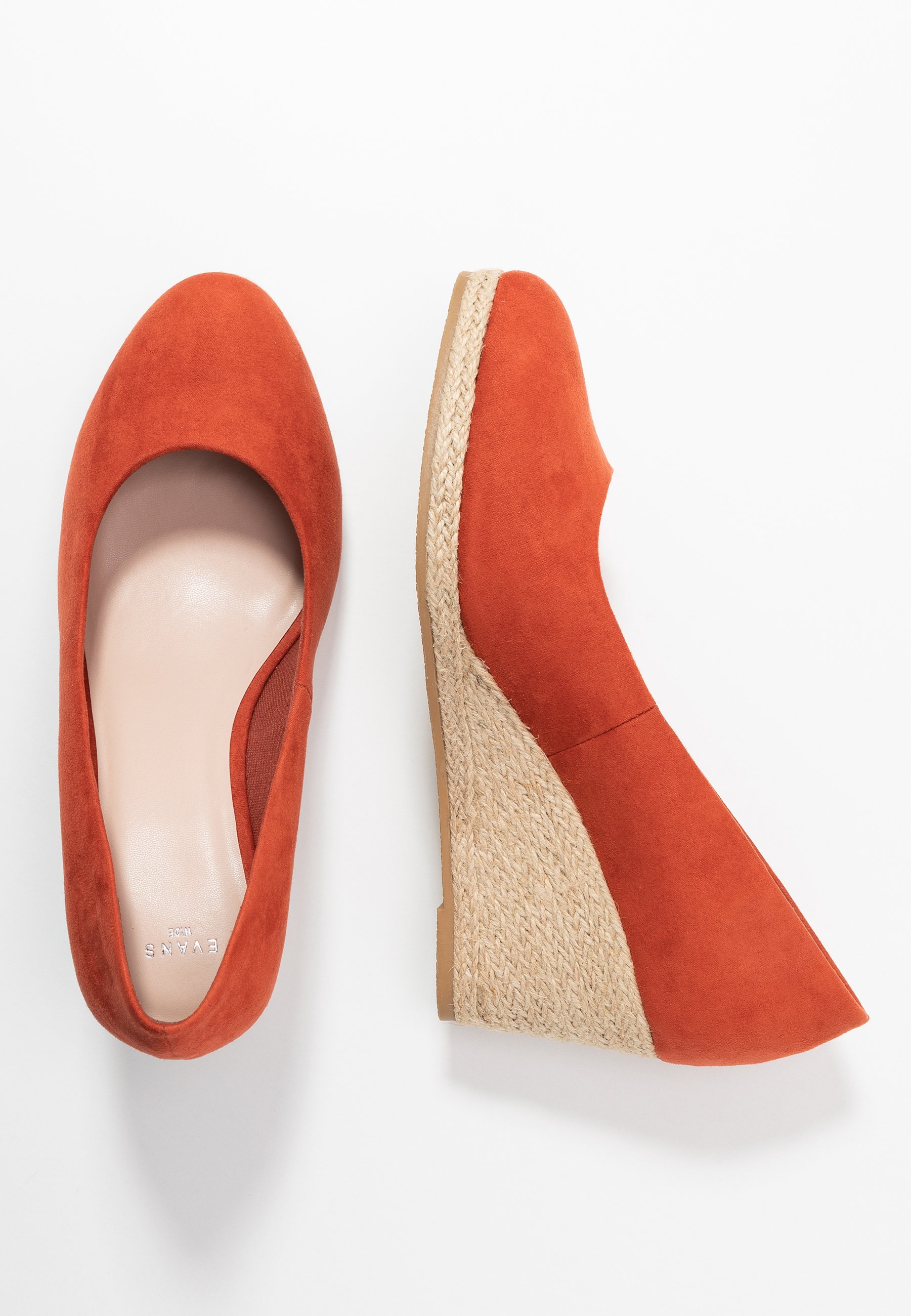 Evans WIDE FIT FYDE HESSIAN WEDGE SHOE - Kiler - spice Evans WIDE FIT FYDE HESSIAN WEDGE SHOE - Kiler - spice