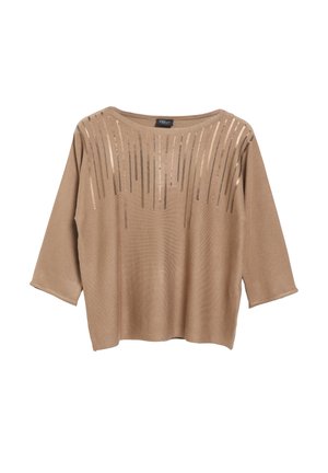 s.Oliver BLACK LABEL, STRICKPULLOVER - Pullover - hellbraun