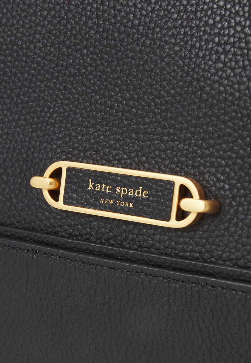 Kate Spade Black Structured Tote with Gold Plaque kate spade | Bags | Kate Spade Gold And Black Tote Bag With  main image 3