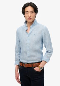 Superdry & Co EMBROIDERED VACATION  - Overhemd - azure blue stripe