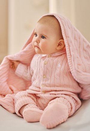 Polo Ralph Lauren, MINI CABLE COTTON CARDIGAN - Cardigan - hint of pink