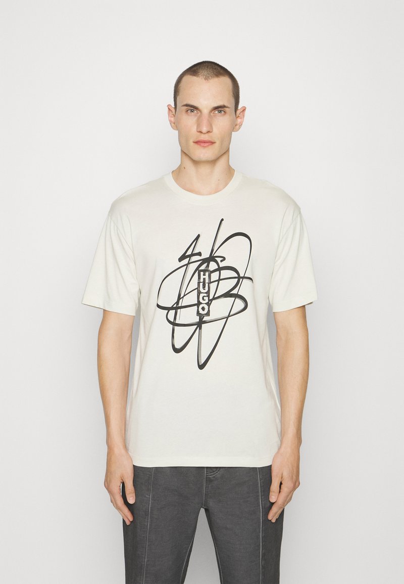 HUGO Marškinėliai su spaudiniu - white