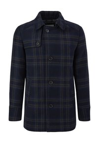 s.Oliver KARIERT - Short coat - dark blue check