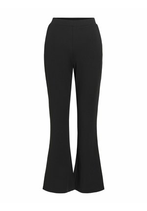 VILA, FLARED TROUSERS VICLUA HIGH WAIST - Pantalon classique - black beauty