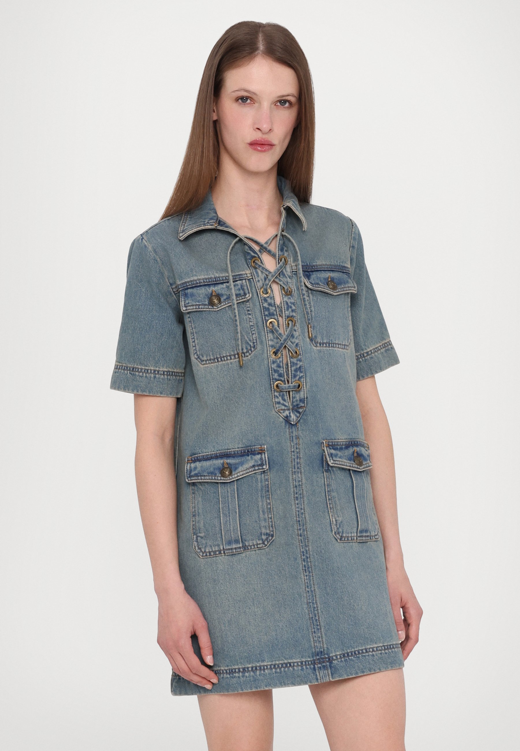 Zadig & Voltaire RECORD - Shirt dress - light blue/light