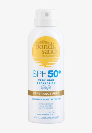 Bondi Sands BONDI SANDS SPF 50+ FRAGRANCE FREE SUNSCREEN SPRAY AEROSOL MIST  (UK) 5 STAR - Crema solare