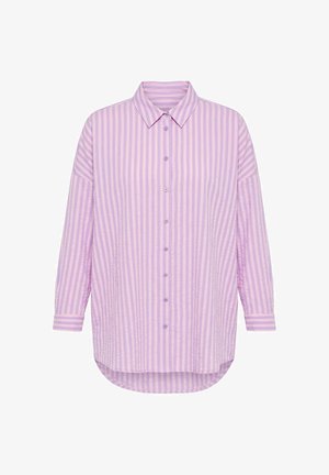 Studio Untold, HEMD, OVERSIZE SHAPE, SEERSUCKER, STREIFEN - Skjortebluser - lilac