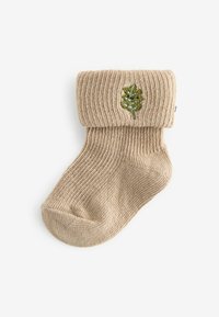 Next EMBROIDERED ROLL 5 PACK.  REGULAR FI - Ponožky - brown