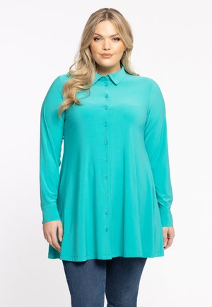 YOEK WITH COLLAR - Overhemdblouse - turquoise