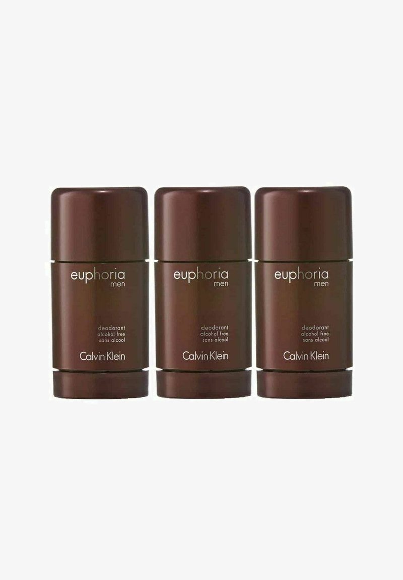 CK Calvin Klein 3-PACK CALVIN KLEIN EUPHORIA FOR MEN DEOSTICK 75ML - Vartalosuihke - brown