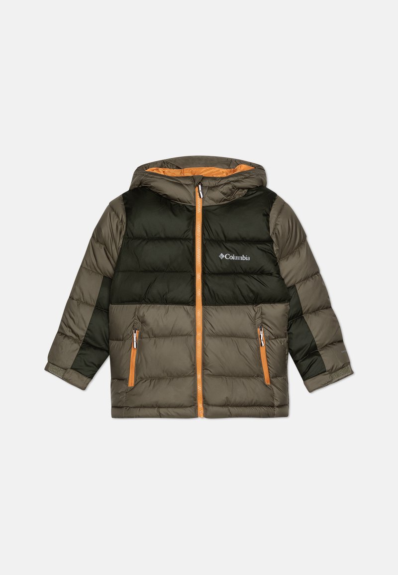 Columbia PIKE LAKE HOODED JACKET UNISEX - Zimska jakna - stone green/greenscape