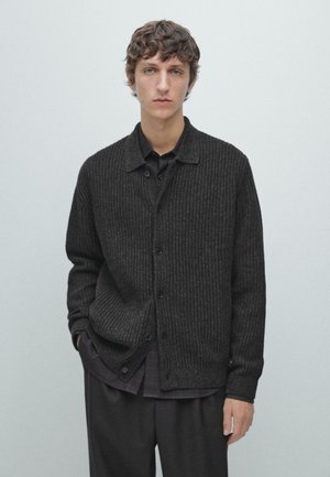 Strickjacke - dark grey