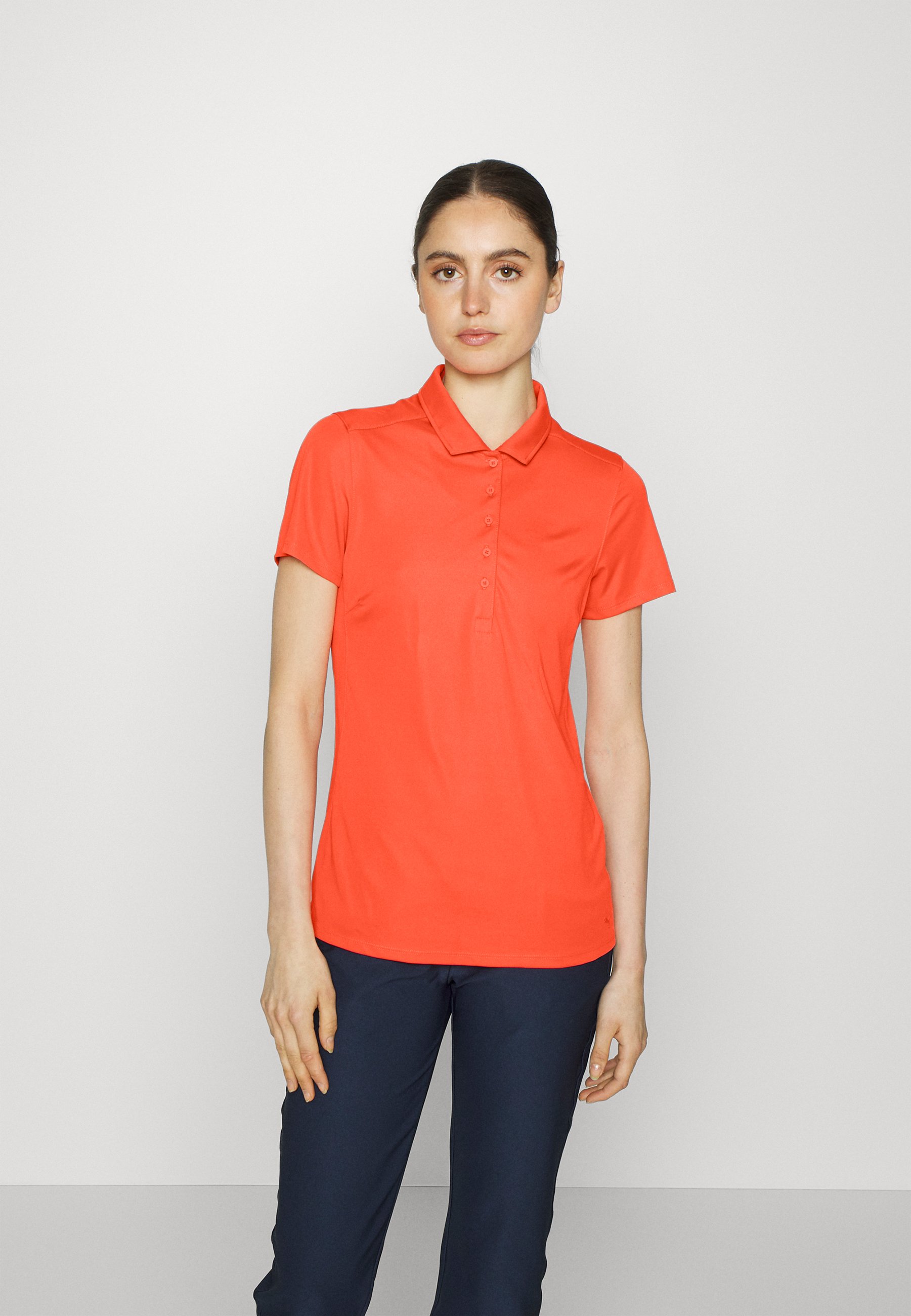 Puma orange polo shirt Clearance
