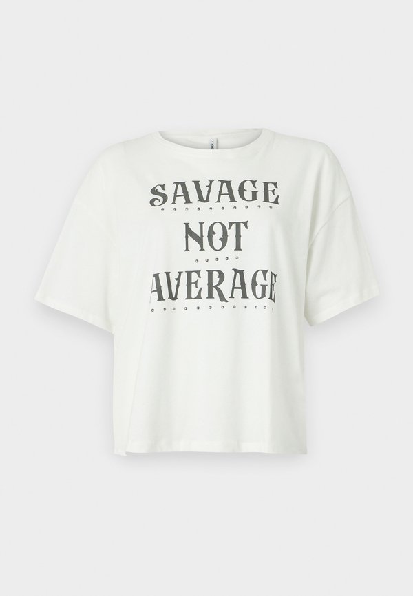 ONLDOLLY LIFE - Print T-shirt - cloud dancer3