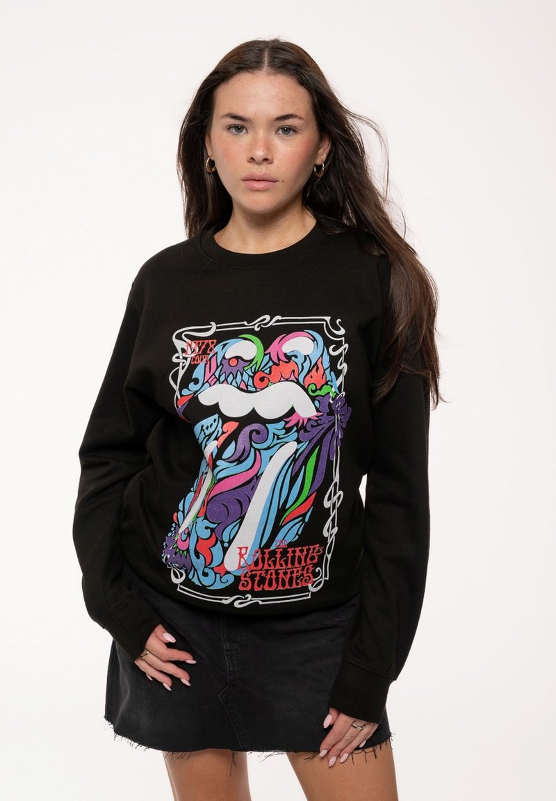 Paradiso Clothing THE ROLLING STONES COLOUR SWIRLS - Sweatshirt - black