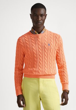 Polo Ralph Lauren CABLE-KNIT COTTON SWEATER - Πουλόβερ - latana orange