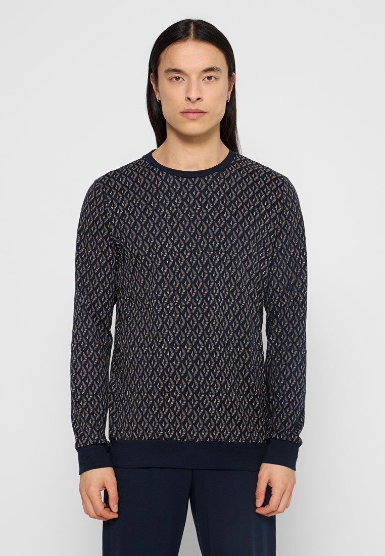 Schiesser Pyjamashirt donkerblauw Schiesser Pyjamashirt donkerblauw