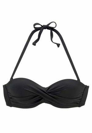 WIRE-BANDEAU - Bikini-Top - schwarz