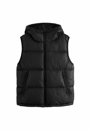 HOODED PADDED - Mellény - black