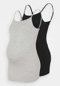 Unselected, black/light grey melange