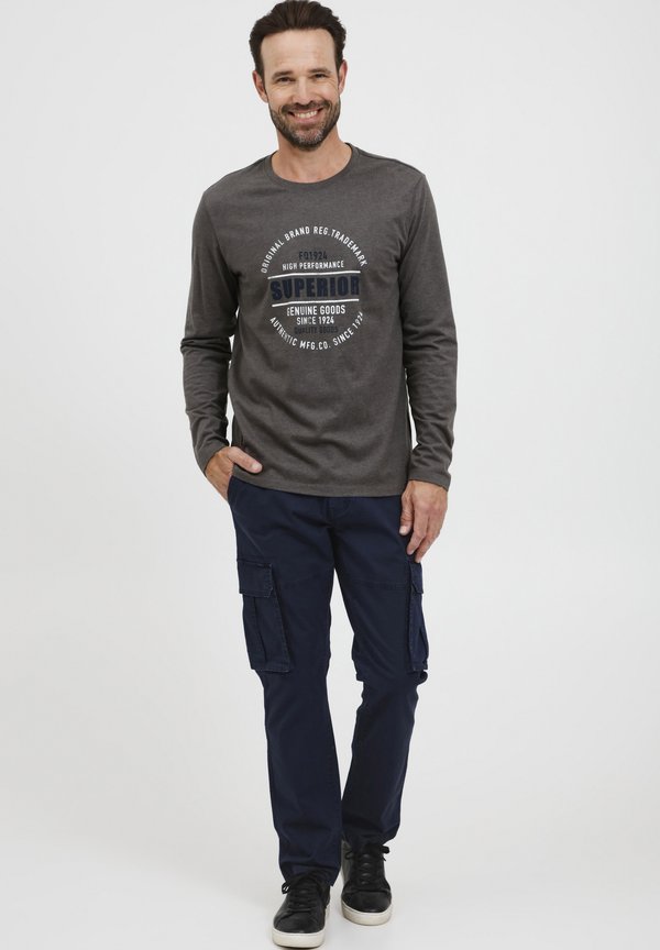 FQRIKARD - Print T-shirt - pewter mix2