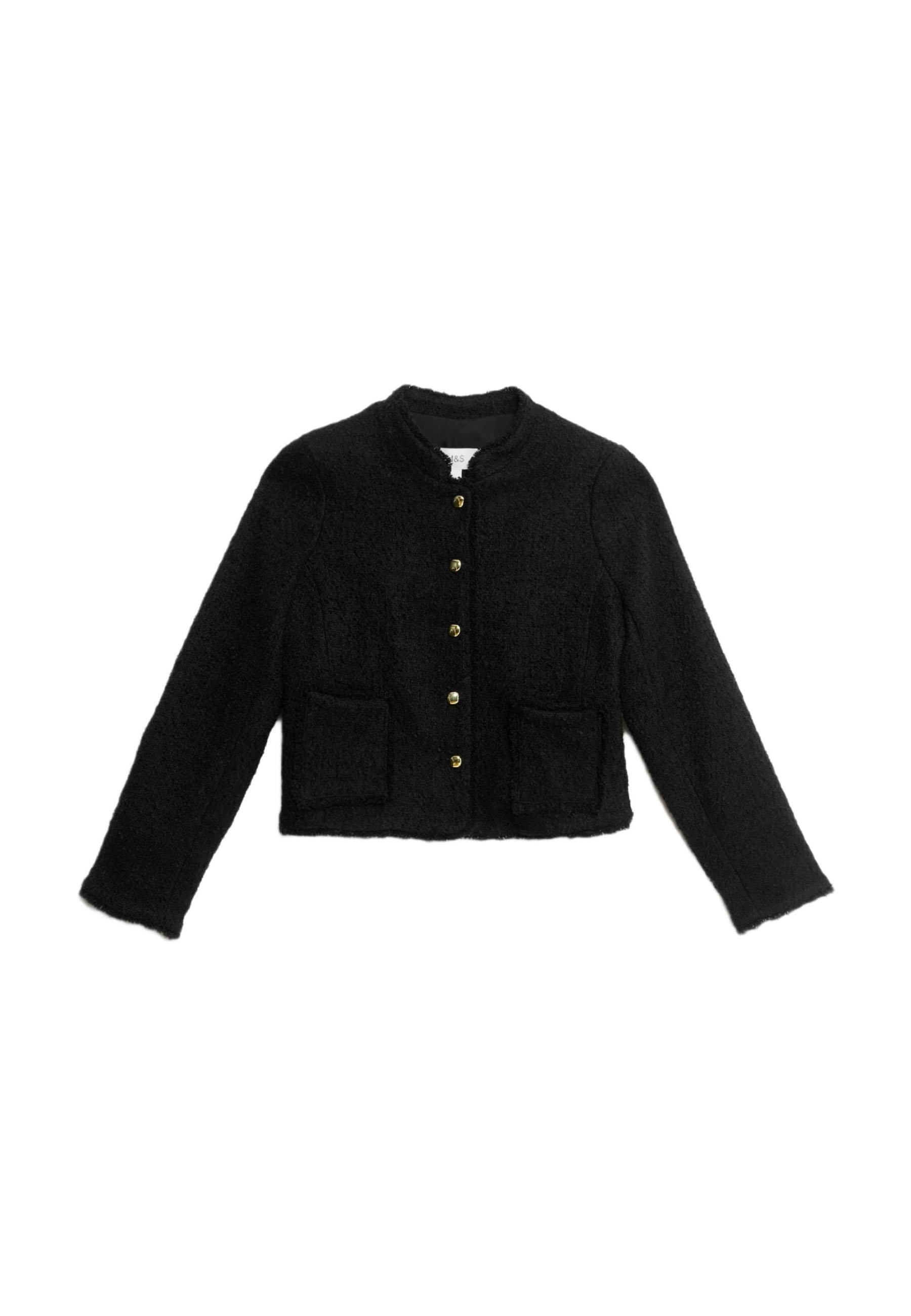 Veste Costume Gris à Rayures Marks & Spencer St Michael - Taille 42, Laine Et Polyester - Double Boutonnage Vintage