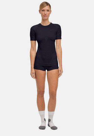 FALKE WARM ROUND NECK MILD TO COLD TEMPERATURES - Maglietta intima - black