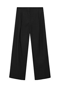 FLOWING WITH DARTS - Trousers - black