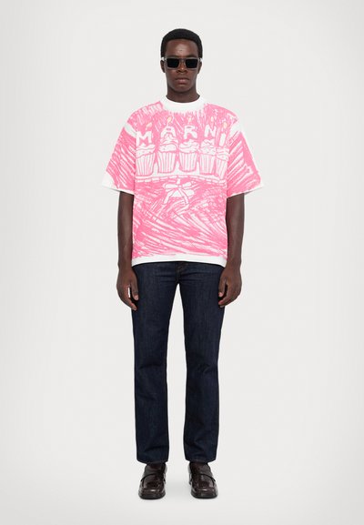 Marni Marškinėliai su spaudiniu - white