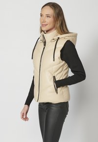 Koroshi COCKED  - Strukirani kaput - crudo   off white