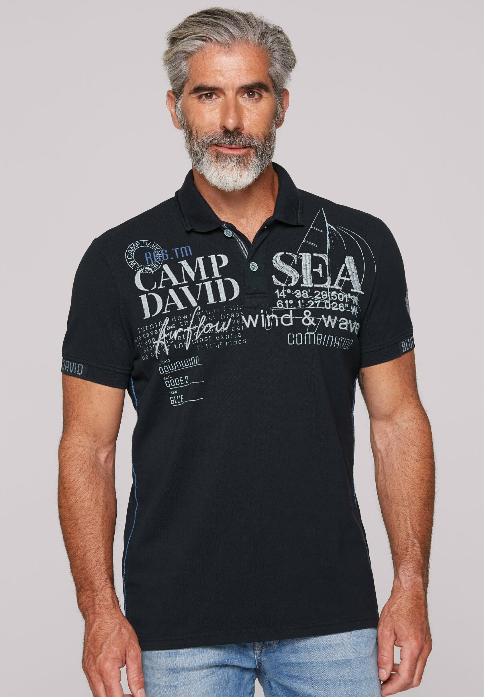 Camp David Poloshirt - navy/dunkelblau - Zalando