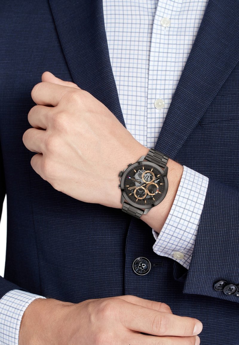 Tommy Hilfiger CHRONO_AUTOMATIC - Hodinky se stopkami - dark grey