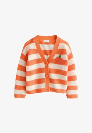 Next, REGULAR FIT - LOVE BUG CARDIGAN . - Strickjacke - orange pumkin