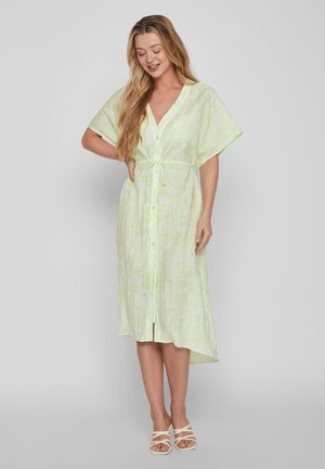 VILA LEGERES MAXI CREPE DESIGN MIDI - Freizeitkleid - grün