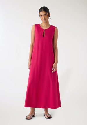 EFFETTO SCOLLO A GOCCIA - Vestito lungo - fucsia scuro