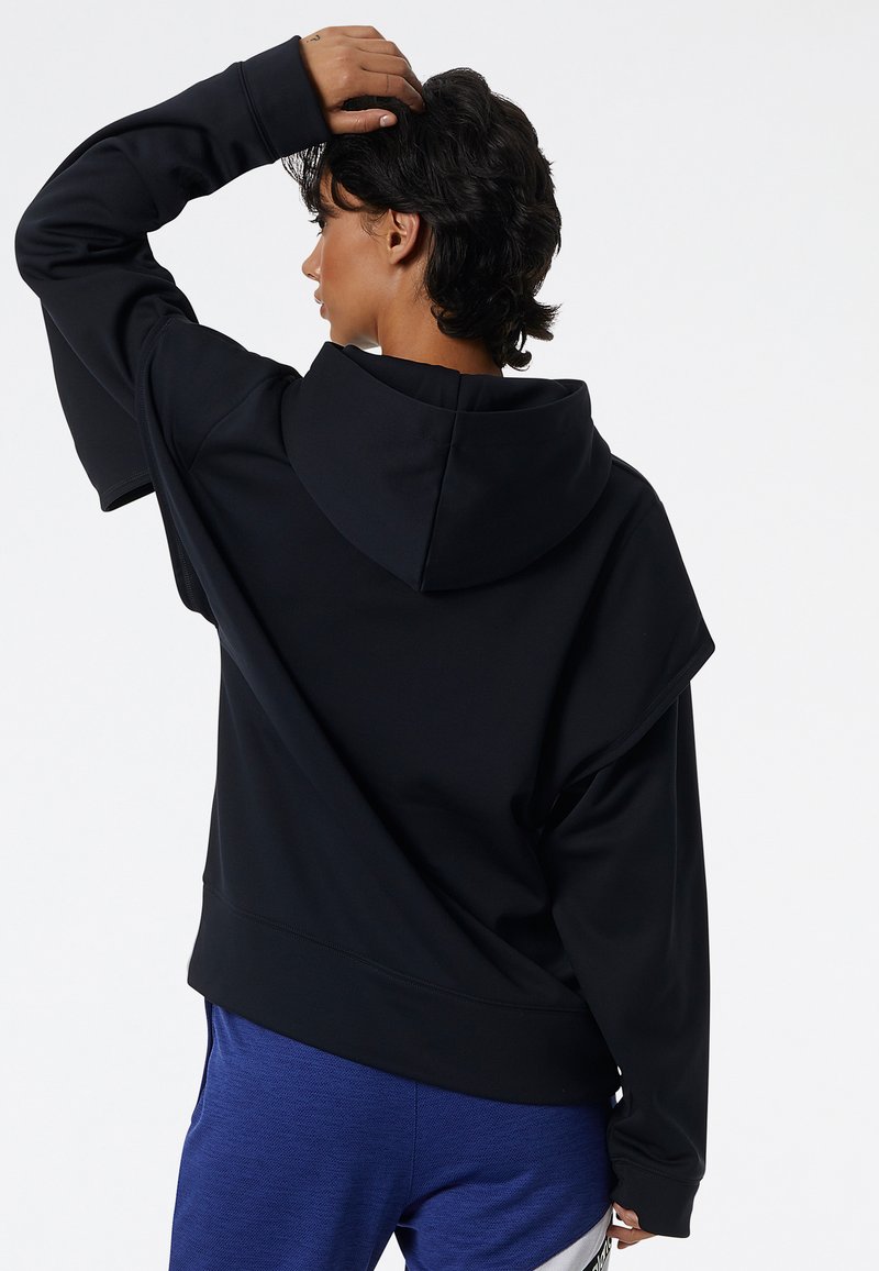 Damen Sportbekleidung | New Balance TRANSFORM LAYER Kapuzenpullover black/anthrazit - CQ17791 Damen Sportbekleidung | New Balance TRANSFORM LAYER Kapuzenpullover black/anthrazit - CQ17791