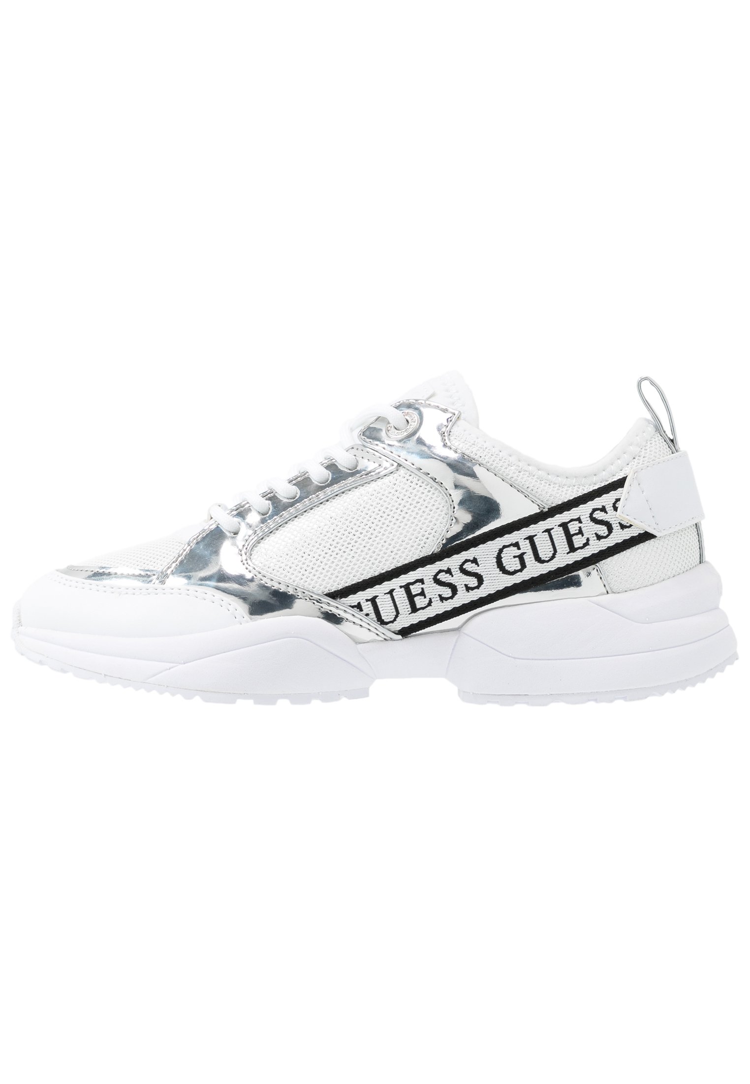 silver guess sneakers