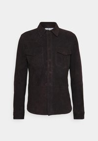 WYATT  - Casaco de couro - pure chocolate