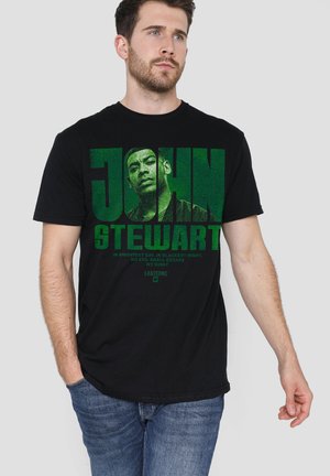Warner Brothers, LANTERNS JOHN STEWART BIG NAME - Print T-shirt - black