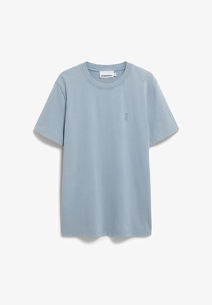 ARMEDANGELS MAARKOS GMT DYE - T-shirt basic - pigment blue washed