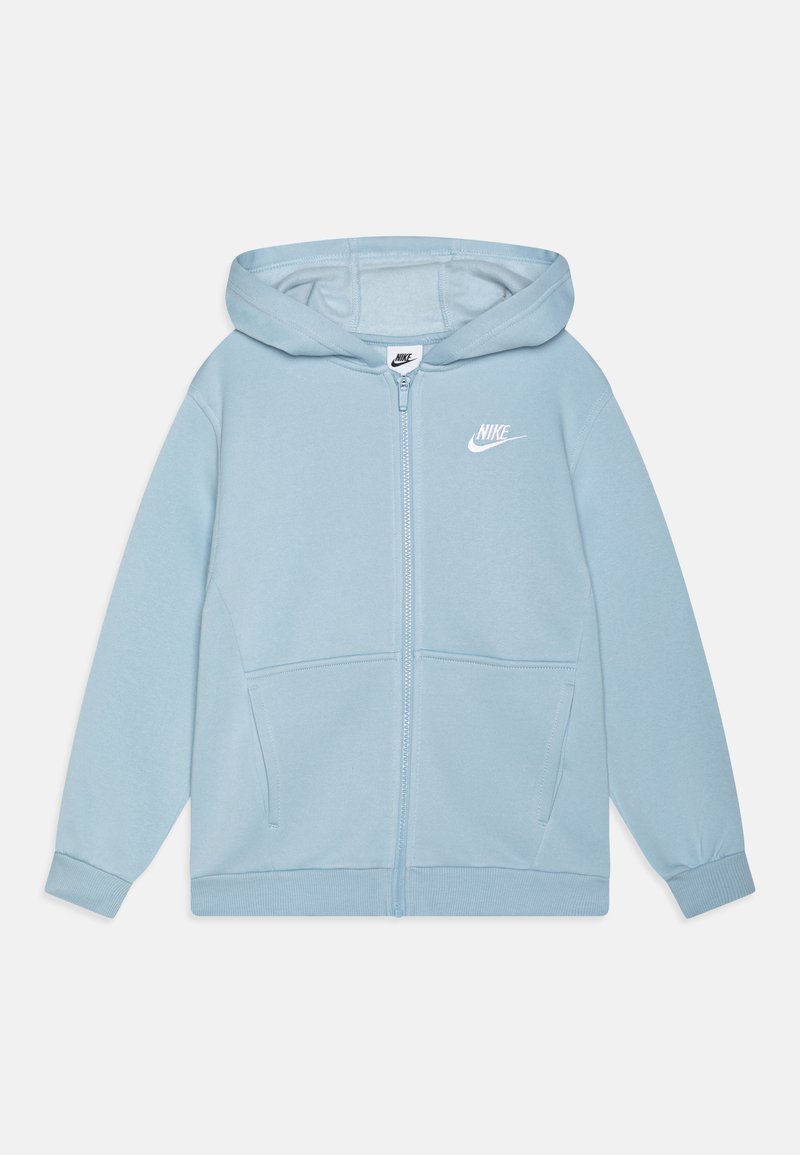 Nike Sportswear - CLUB UNISEX - Mikina na zip - light armory blue/white, Zvětšit