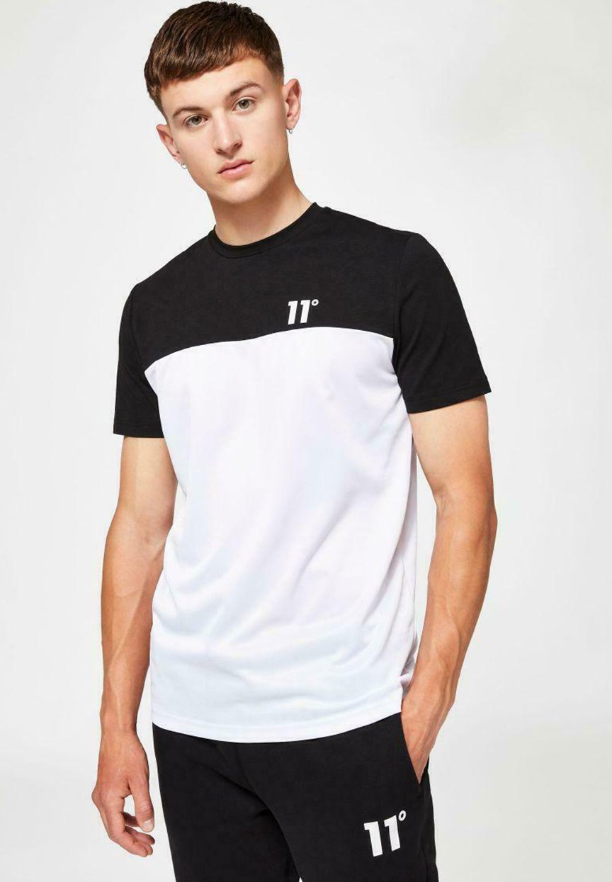 11 DEGREES SHORT SLEEVE - Camiseta estampada - white black/blanco -  Zalando.es