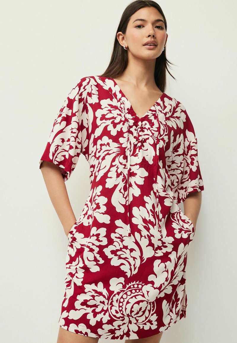 Next - KAFTAN PETITE - Kasdienė suknelė - red cream, Padidinti