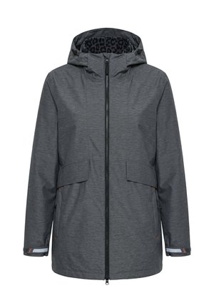 Ulla Popken, HYPRAR ZIPIN-FUNKTIONSJACKE, WASSERDICHT, KAPUZE - Parkaer - dark grey