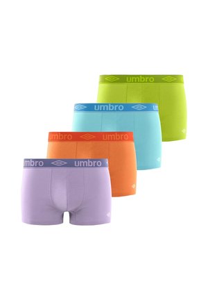 4 PACK PLAIN - Boxers - vert/bleu/orange/violet