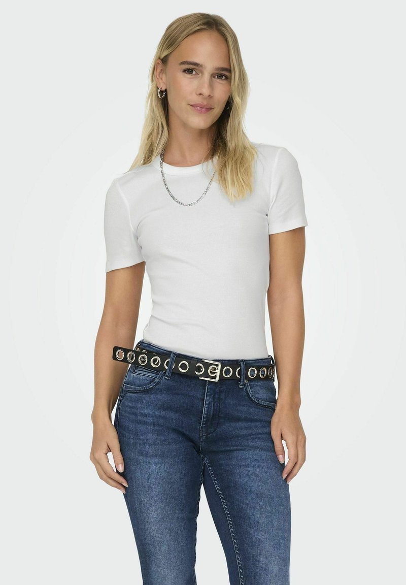 ONLY NORMAL GESCHNITTEN RUNDHALS - T-shirt basic - bright white