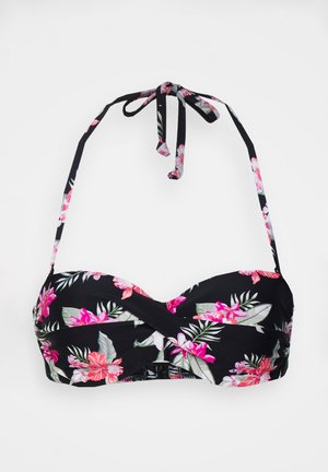 BANDEAU SANTINI LAS - Bikinitop - black/pink