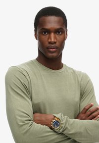 Superdry & Co CLASSIC ESSENTIAL - Langarmshirt - washed light khaki