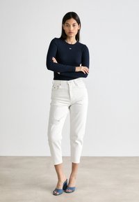 Tommy Jeans SLIM ESSENTIAL - Long sleeved top - dark night navy