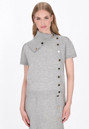 Strickjacke - grey melange